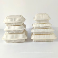 Wholesale Compostable Environmental Cornstarch Biodegradable Clamshell Food Container